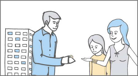 A man handing over the earring he found
