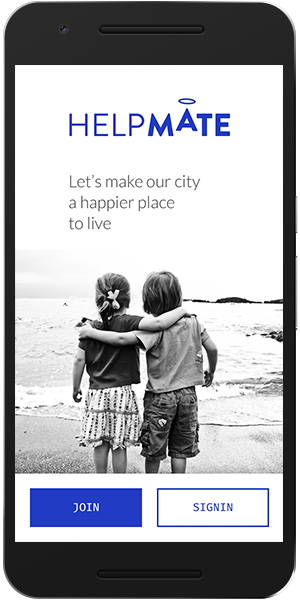 Homescreen - Helpmate app